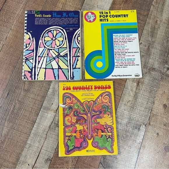 Vintage Organ Pop Country Song Music Book Bundle Notes - Picture 2 of 9